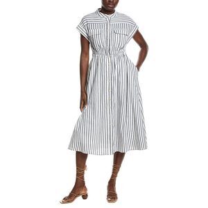 Gracia Womens  Linen-Blend A-Line Dress